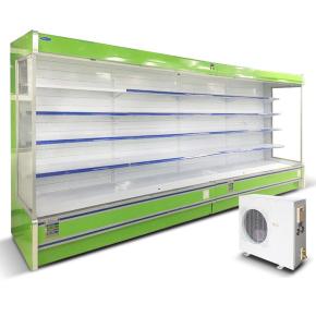 Air Curtain Cabinet Fruit Meat Fresh-keeping Cabinet Supermarket Refrigerator Small Commercial Vertical Display Freezer