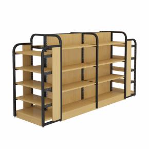 High Quality Cold Rolled Steel Racks Steel Wood Shelves Retail For Shops Supermarket