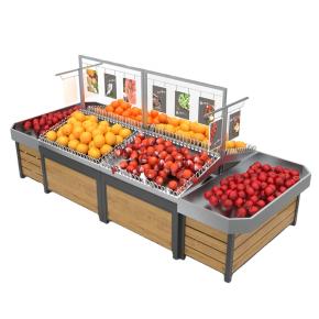 Metal Fruit and Vegetable Display Rack Stand Shelves for Supermarket Shop