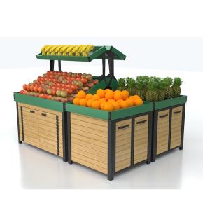 high quality Aluminium alloy Fruit and vegetable shelf display rack produce shelf for supermarket