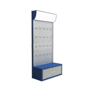 Customized Metal Power Tool Hardware Display Rack Shelf Stand Pegboard Display Rack