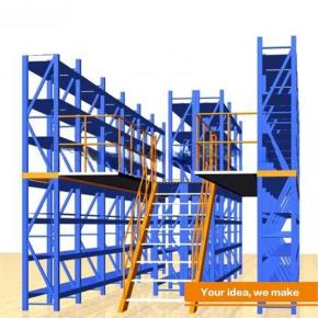 Customized Used Industrial Shelving Rack Mezzanine Floor Steel Heavy Duty